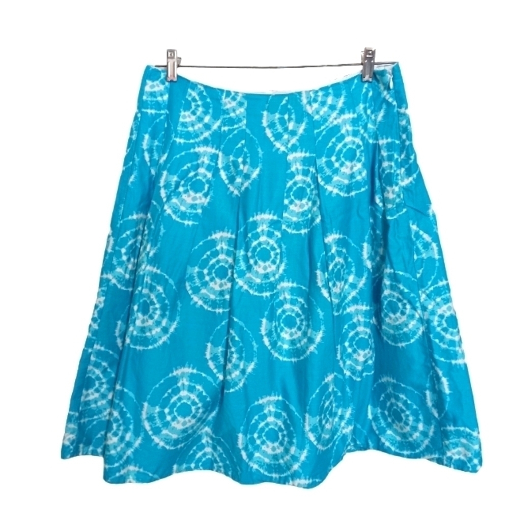 🔵BOGO FREE🔵 Cato Tie Dye Pleated Cotton Skirt Sz 10